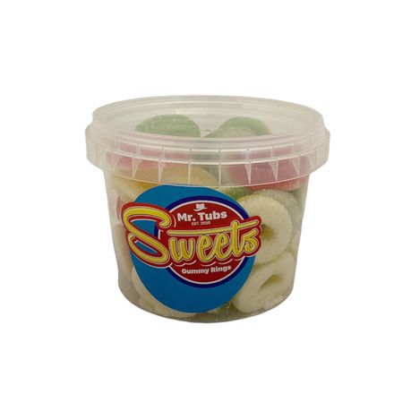Mr Tubs Sweets Gummy Rings 350g