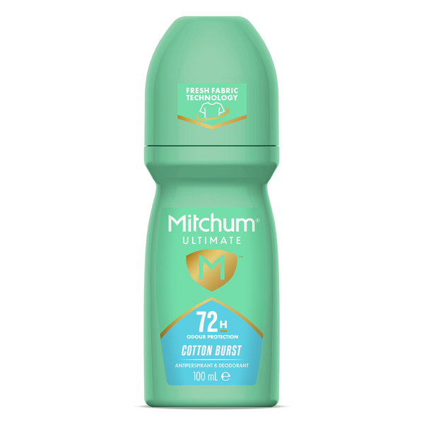 Mitchum Ultimate 72hr Ladies Roll On - Cotton Burst 100ml