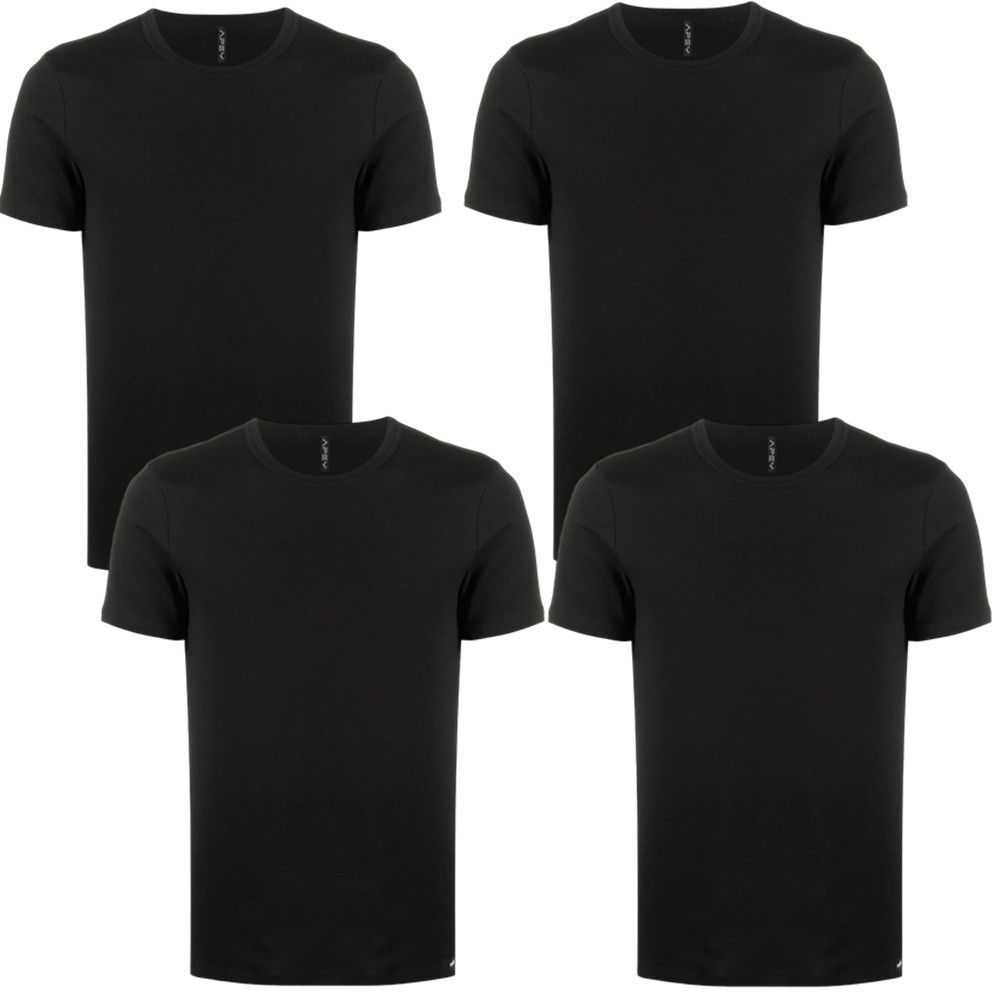 T Shirts In Bulk Unisex - APEY - Crew Neck Stretch Slim Fit - 4 Pack ...