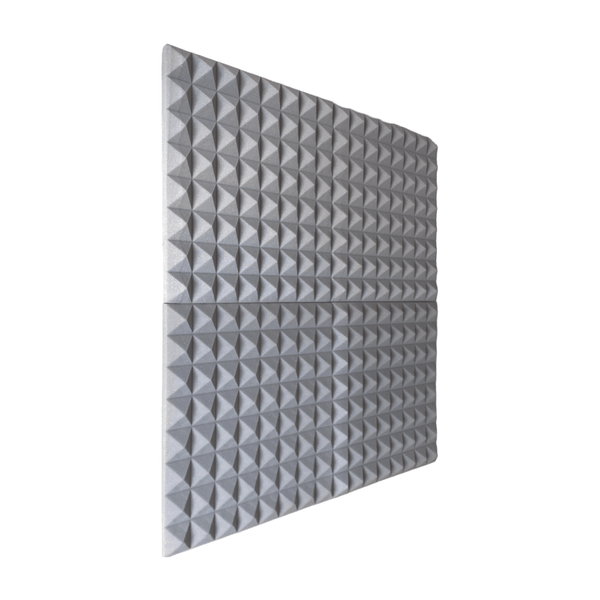 Hush Echo - Grey Pyramid Acoustic Sound Foam Panels 1sqr meter (4pack)