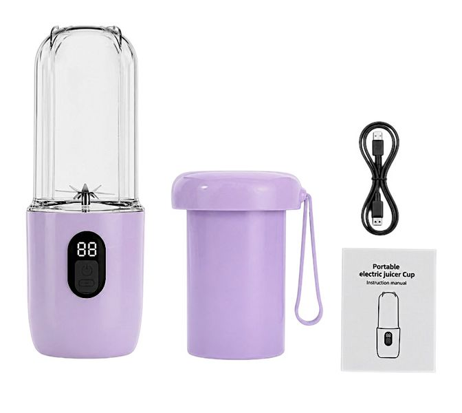 Portable Food Blender &amp; Smoothie Mixer With Lid