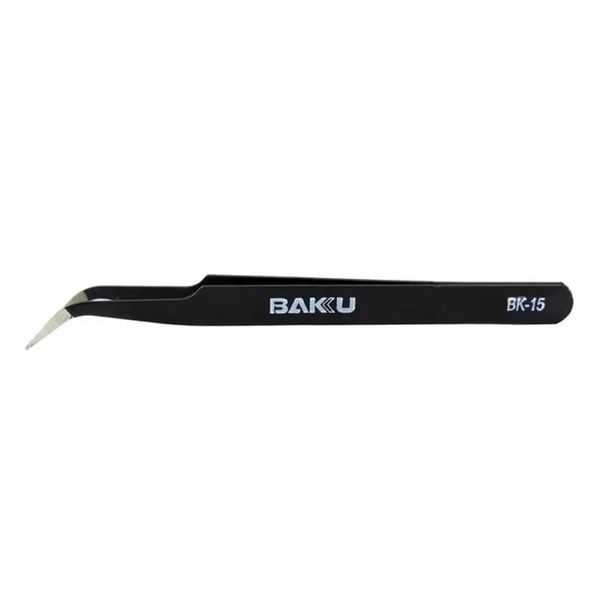 Baku BK-15 Curved Non-Magnetic Stainless Steel Precision Tweezer