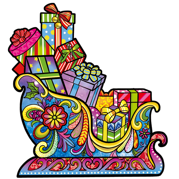 Christmas Sleigh Wooden Puzzle - Small