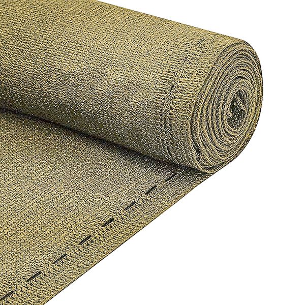 90% Desert Sand Shade Cloth 3m x 50m Roll 240gsm UV-Resistant Shade Netting