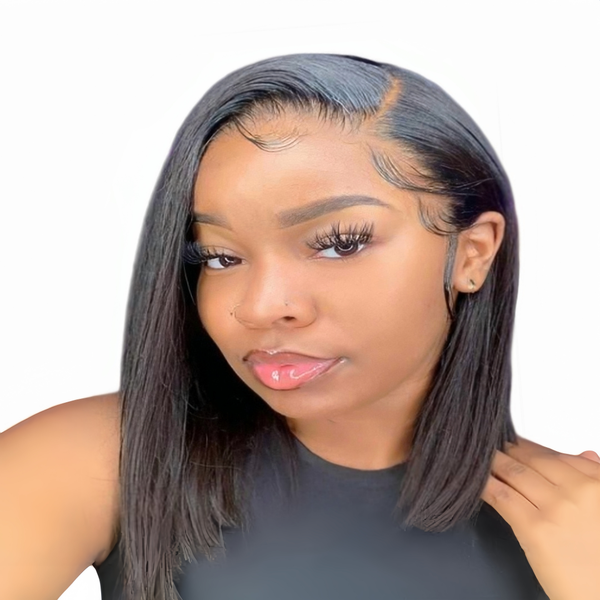 Marigold 14 inch Straight Wig - Human Hair with 13x4 Lace Front