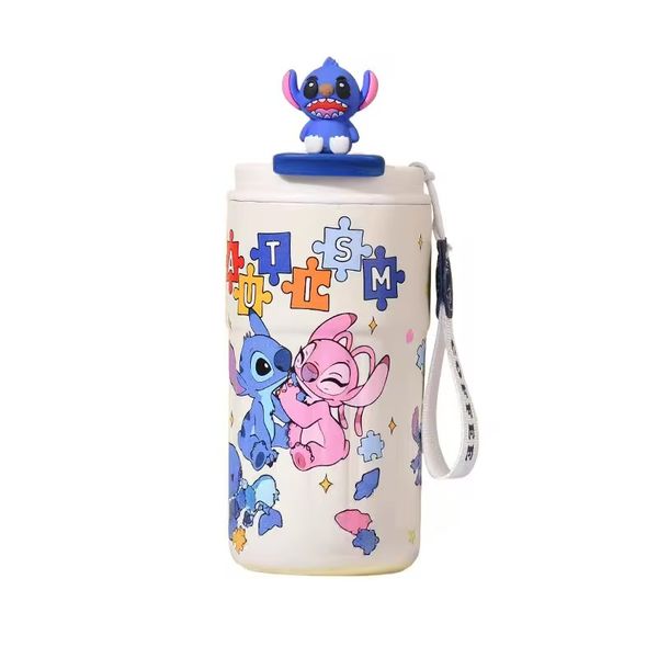 Cute cartoon anime vacuum bottle