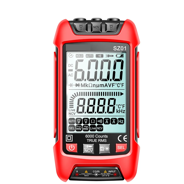 6000 Counts Digital Multimeter Electrical Meter Temp Resistance Multimeter