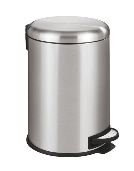Wenko - 20l Pedal Bin - Leman Easy-Close - S/Steel