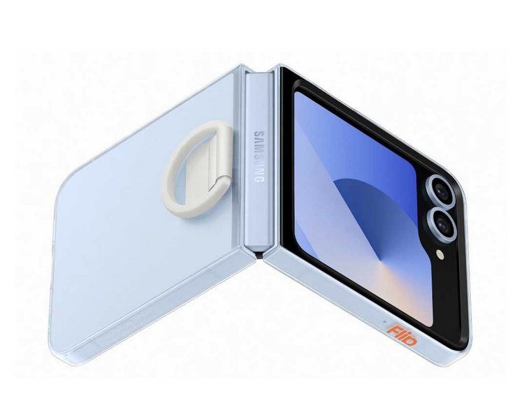 Samsung Original Clear Cover With Ring For Galaxy Z Flip6 - Clear