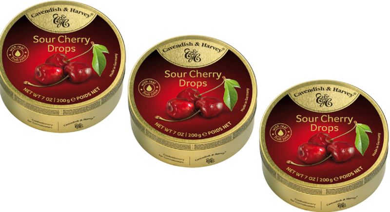 Cavendish &amp; Harvey Sour Cherry Drop 200g - 3 Pack