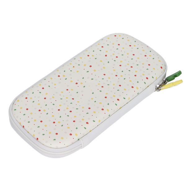 Storage Bag White Zipper Compatible with Switch Lite