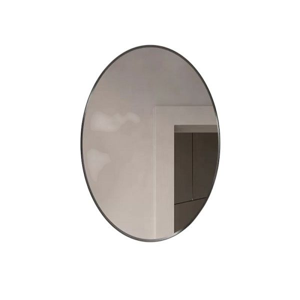 Oval Mirror 80×60cm - Black