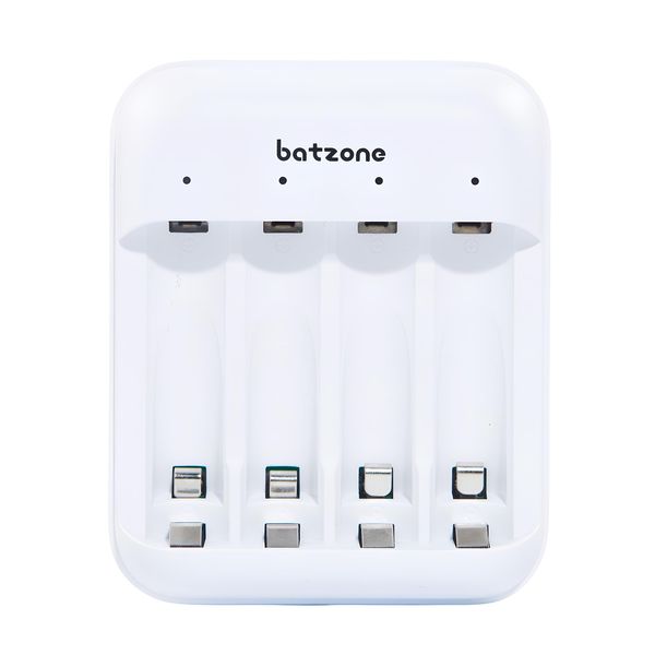 Batzone Ni-MH Smart Charger 4 Slots for AA and AAA