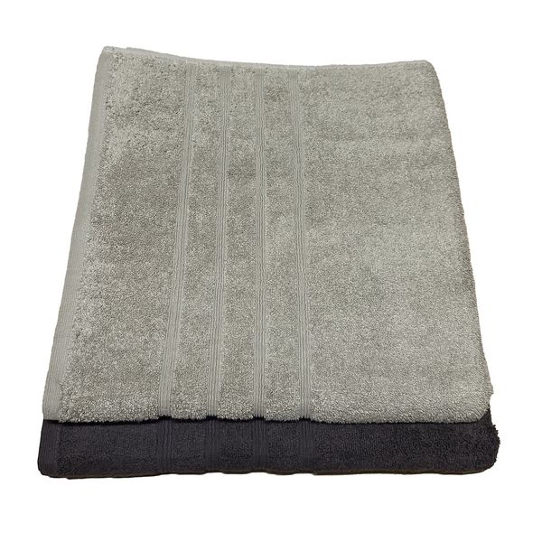2 Pack Extra Large Bath Towel Luxury Cotton 80 x 150cm - BT14P132BEBR