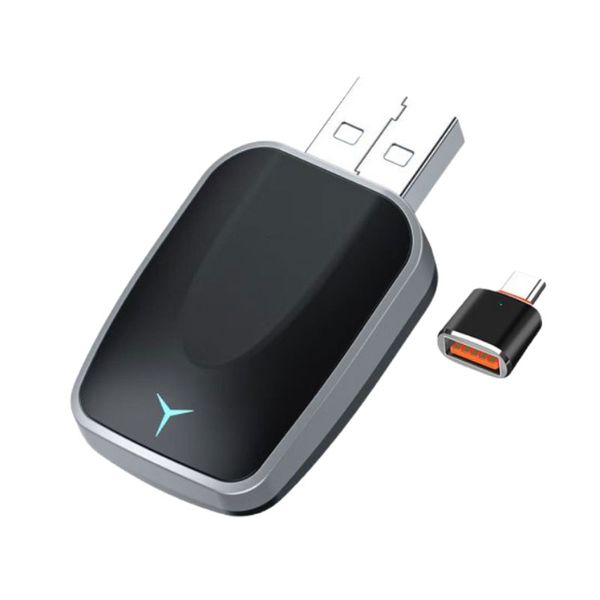 2-in-1 Wireless CarPlay Adapter, Compatible with iOS 10+ and Android 11+