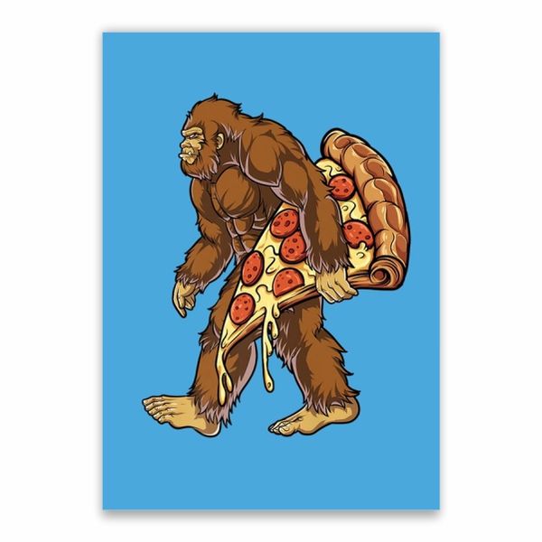 Big Foot Pizza Poster - A1