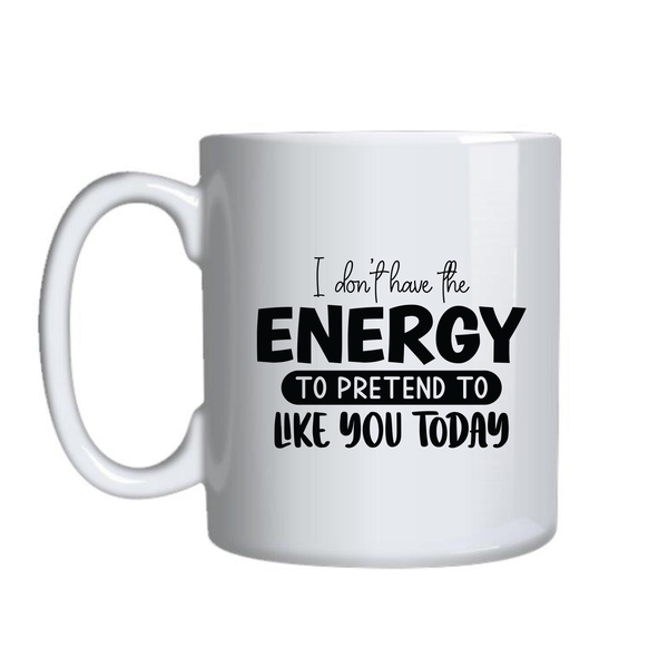 Pretend Coffee Mug for Work Lovers Funny Graphic Birthday Present