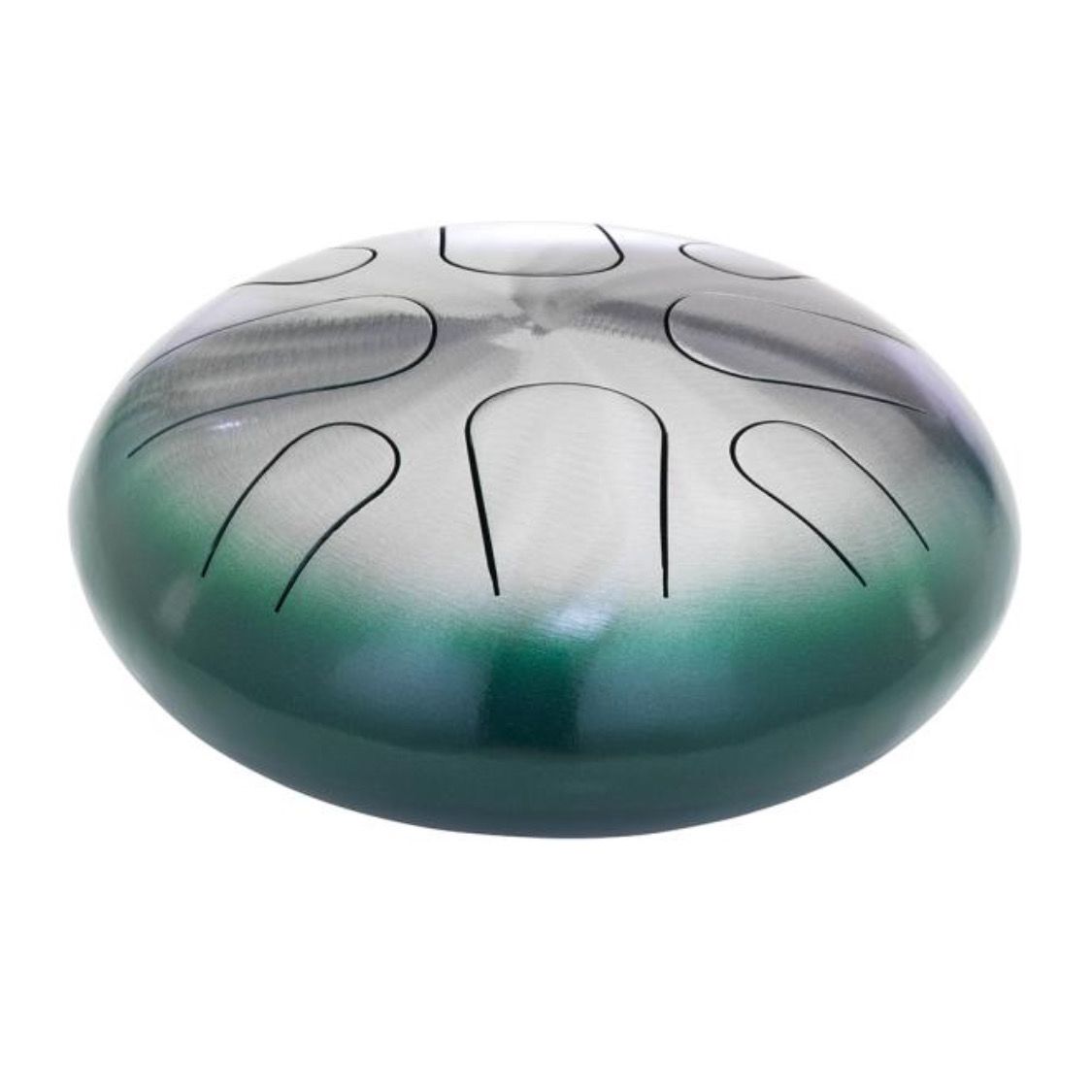 Pearl Tongue Drum #689 Green Burst - 8 Note A Minor