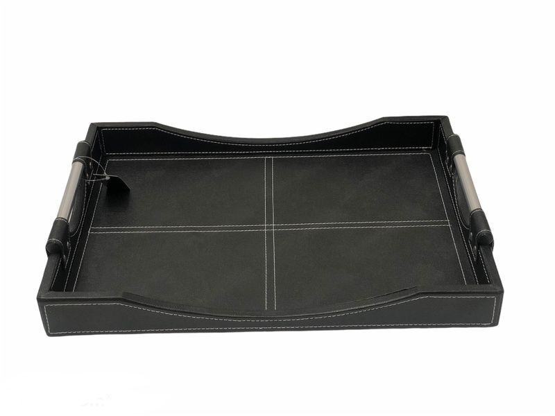 Leather tray set