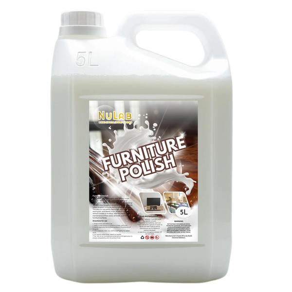 Furniture Polish - Wood, Laminate &amp; Finished Surfaces - 5L