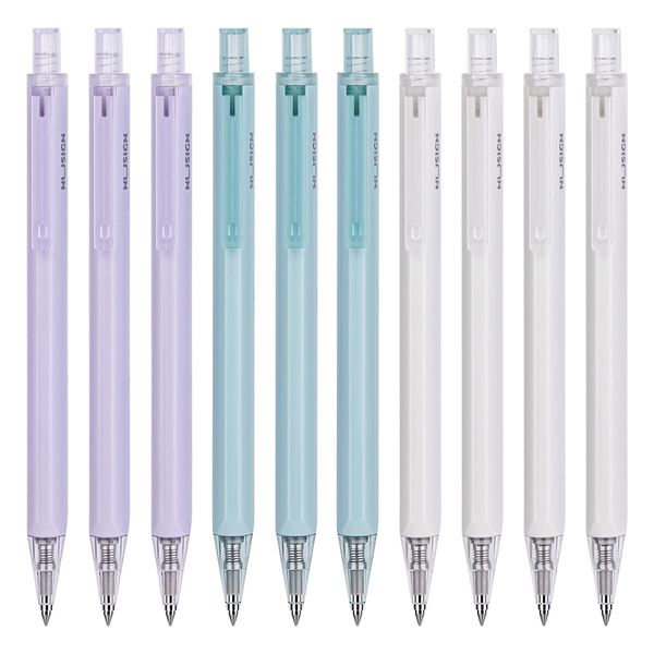 Deli Nusign Gel Pen 0.5mm Black, 10 pcs