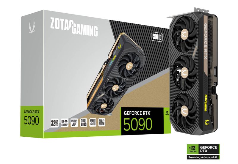 ZOTAC GAMING GeForce RTX 5090 SOLID 32GB GDDR7 Graphics Card