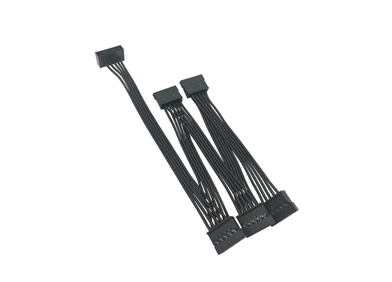 Power Cable 4 Pin Molex to 5x HDD Power SATA 15 Pin