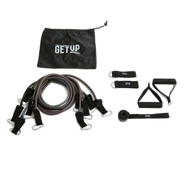 GetUp 300lb (136kg) Resistance Band 11 Piece Set
