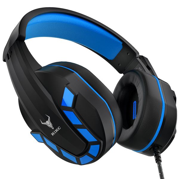 KIKC PS-4 Wired Stereo Gaming Headset - Blue