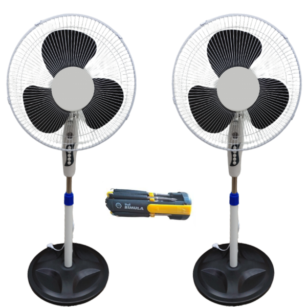 Fan Standing 16 Inch, Two Fans With Screwdriver Set