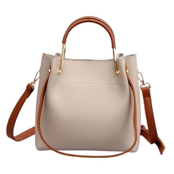 Minimalist Korean Bucket Bag - White