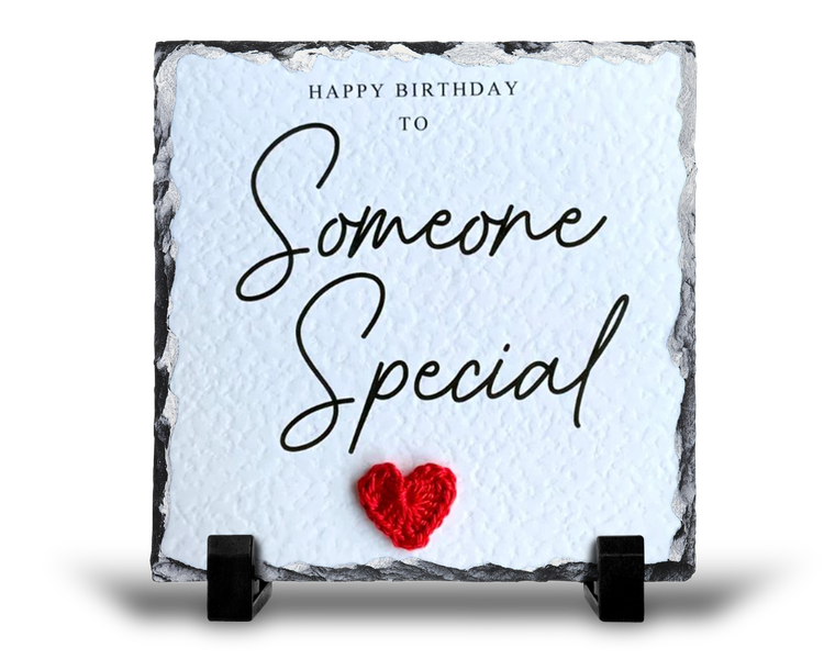 Happy Birthday To Someone Special Husband Wife v1 Gift Rock Slate