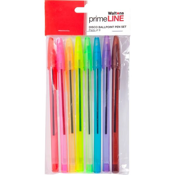 Primeline Disco Ballpoint Set of 8