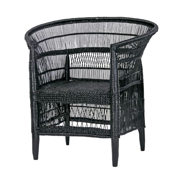 Traditional Single Malawi Chair - Black