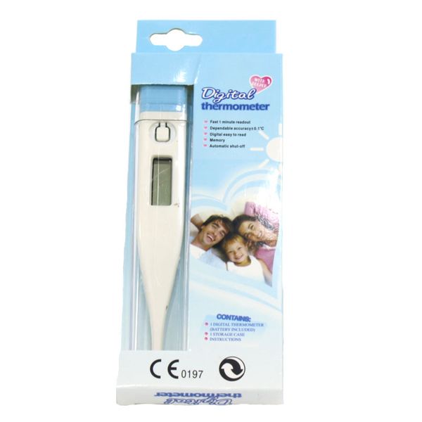 Digital Thermometer with Storage Case and Batteries - Quick &amp; Accurate