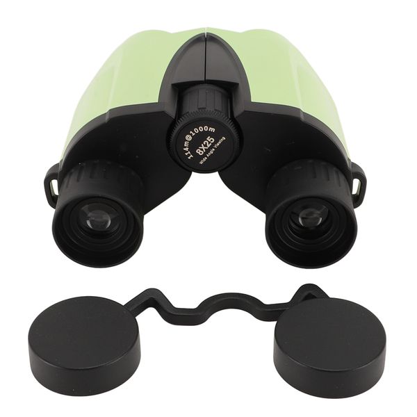 8X25 Binoculars Green Film 16mm HD Foldable Compatible with Concert Theater