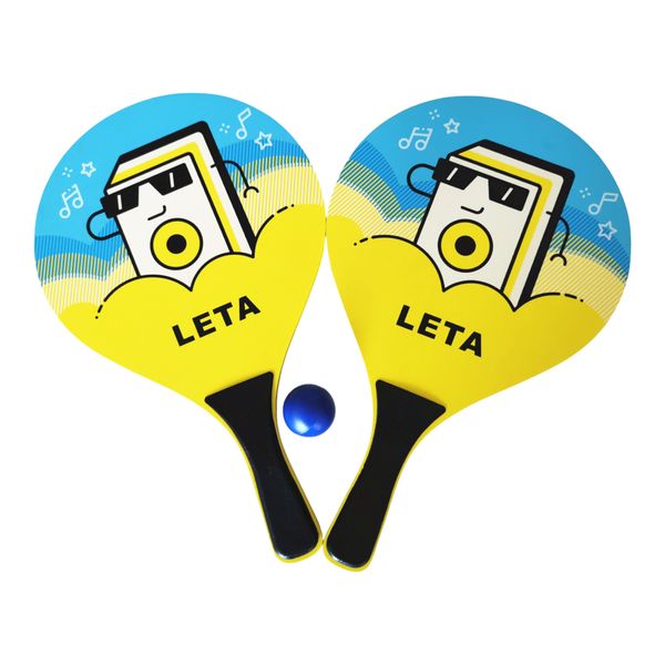 Colorful Beach Bat and Ball Set - Family Outdoor Games - Beach Game - Leta