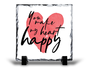 You Make My Heart Happy Birthday Valentine Anniversary v1 Gift Rock