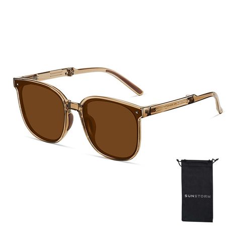 Ultra Lightweight Folding Polarized Sunglases with SS Sleeve Image