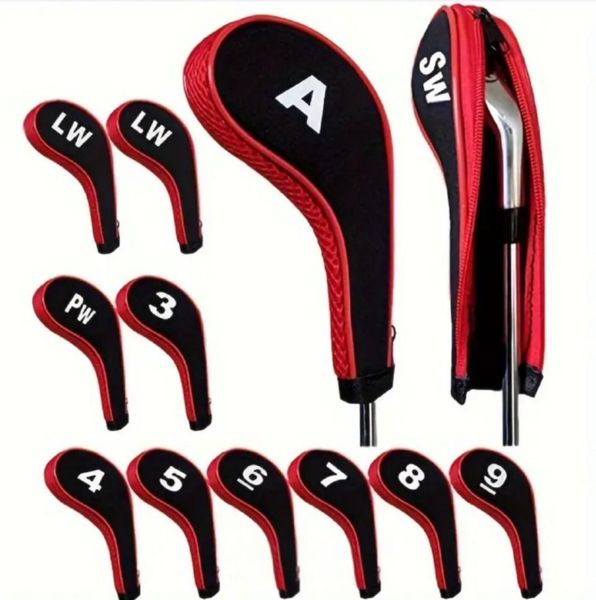 Golf Club Covers Red - 12-Piece