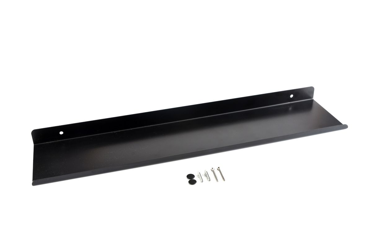 Ubbe Black Sheet Metal Lip Shelf - 550mm