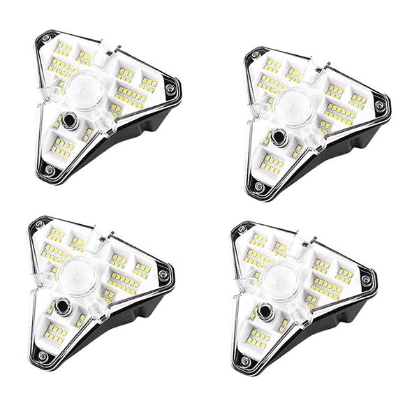 4 Set Of Solar Motion Sensor 3 Sides Glowing Wall Lamp FA-GL68COB