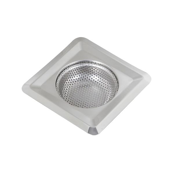 11.5CM Square Punched Floor Drain, Kitchen Stainless Steel Sink Filter