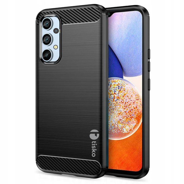 TISKO TPU Flexible Design Cover Compatible with Samsung Galaxy A23 - Black