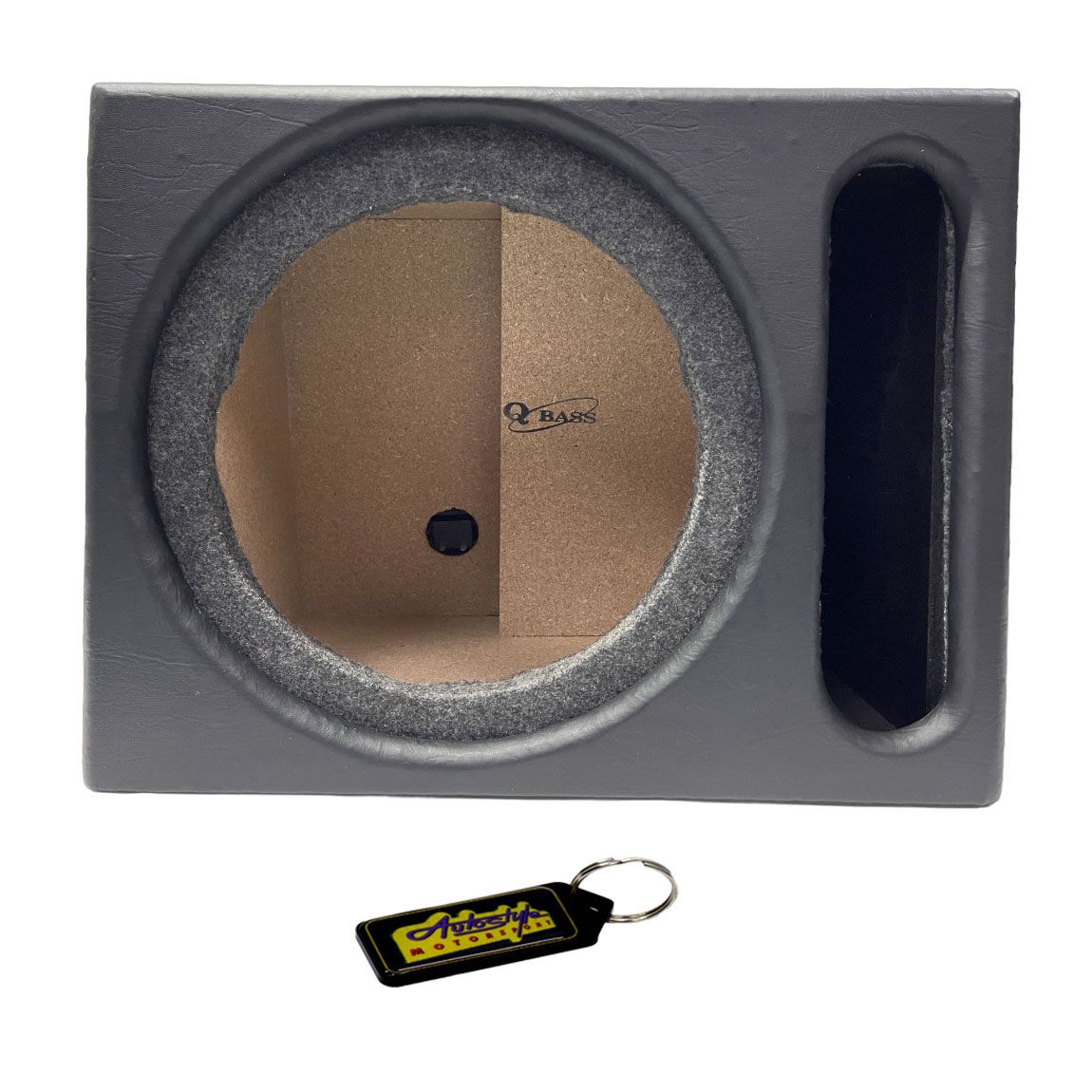 12" Single Vinyl Subwoofer Box Enclosure with Oval Port & Gel Key