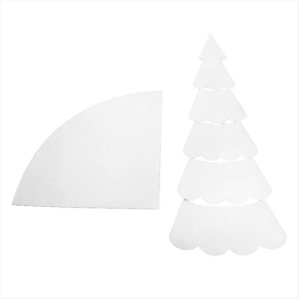 Handmade Christmas Tree Quilting Template Set Multifunctional DIY Sewing Ru