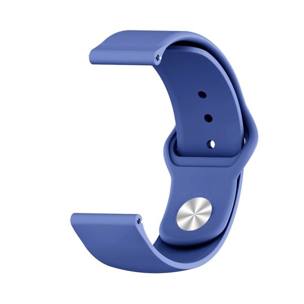 Universal Silicone Sports Band Watch Strap 22mm Blue