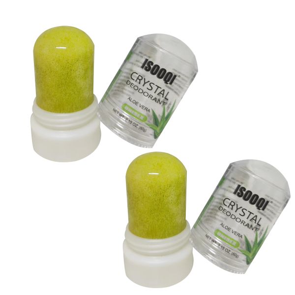 2 pieces Natural Aloe Vera Scented Alum Underarm Deodorant