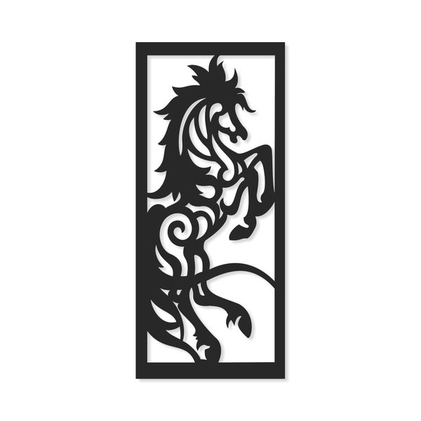 Aluminum Decorative Screen - Rearing Horse