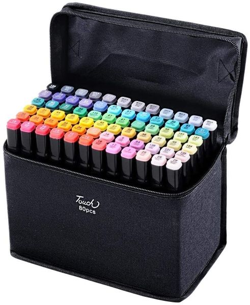 Oil-Based Thick Colouring Marker Pen Set-80pcs